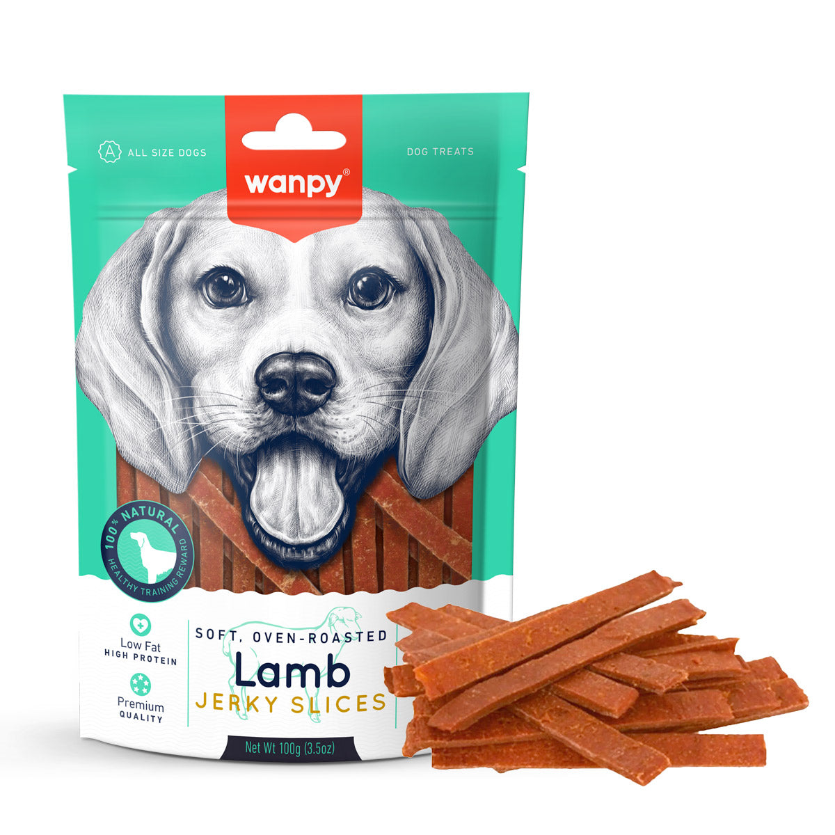 Soft Lamb Jerky Slices 100g