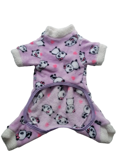 Braga Lila de Ositos Panda – Talla 2 – Fibra Polar
