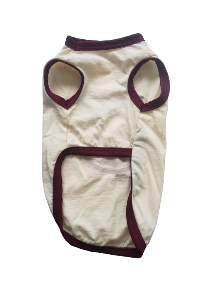 Polera Crema de la "U" – Talla 1 – 100% Algodón