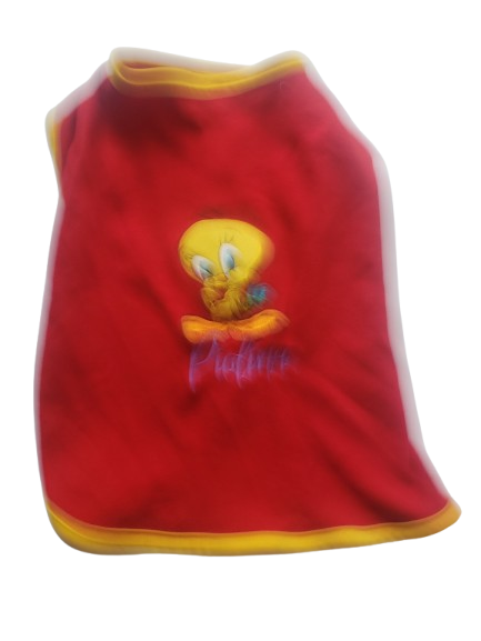Polera de Algodón Roja con Piolín – Talla 2