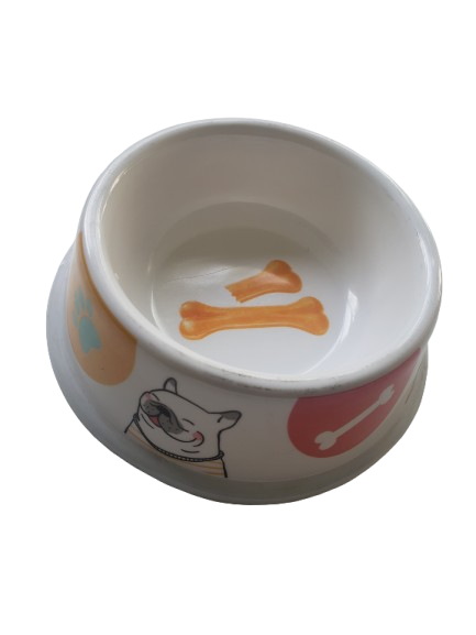 Plato para Mascotas de Melamina | Diseño Resistente y Elegante
