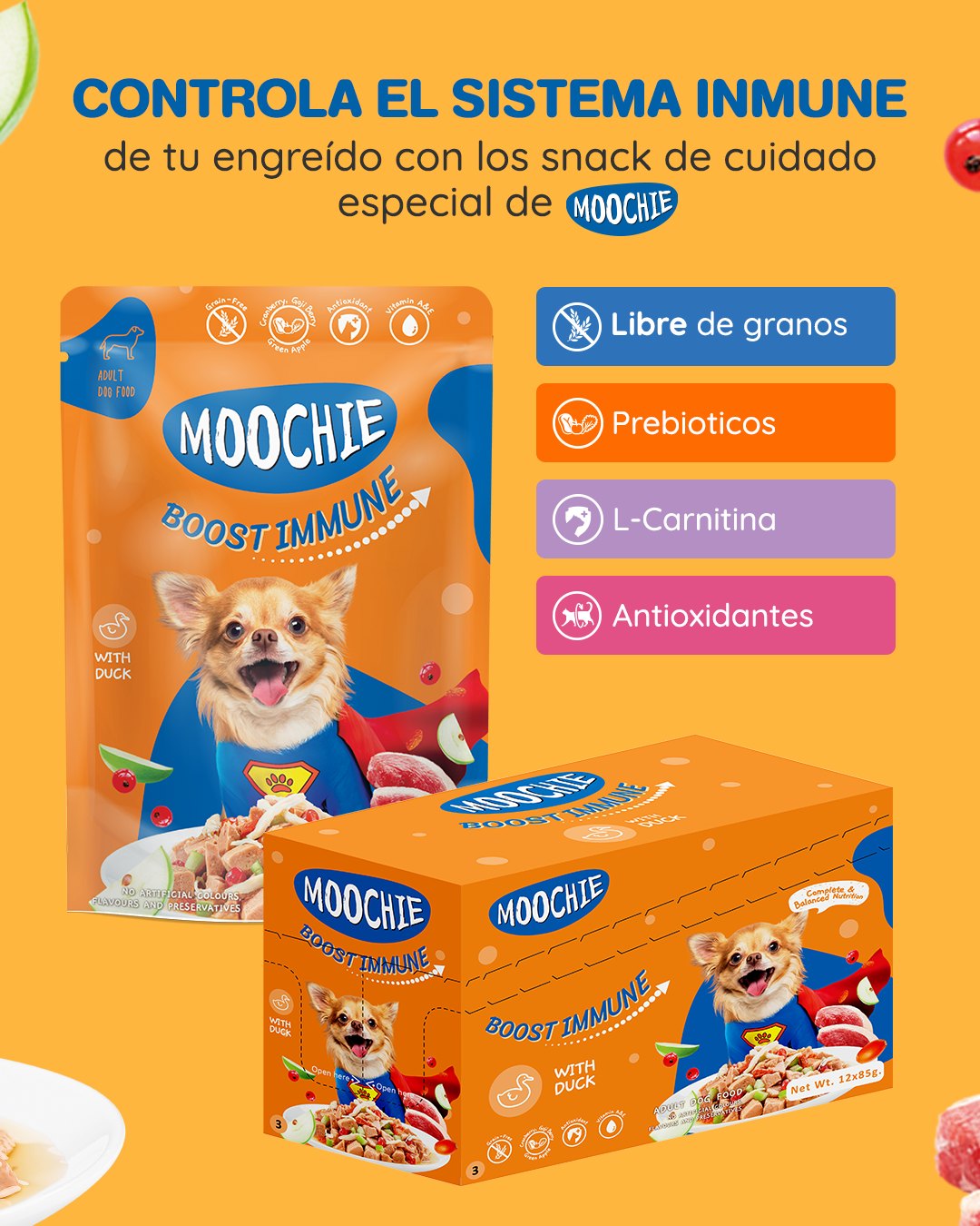 Moochie Dog Benefits (pouch) – Sistema inmunologico 85 gr