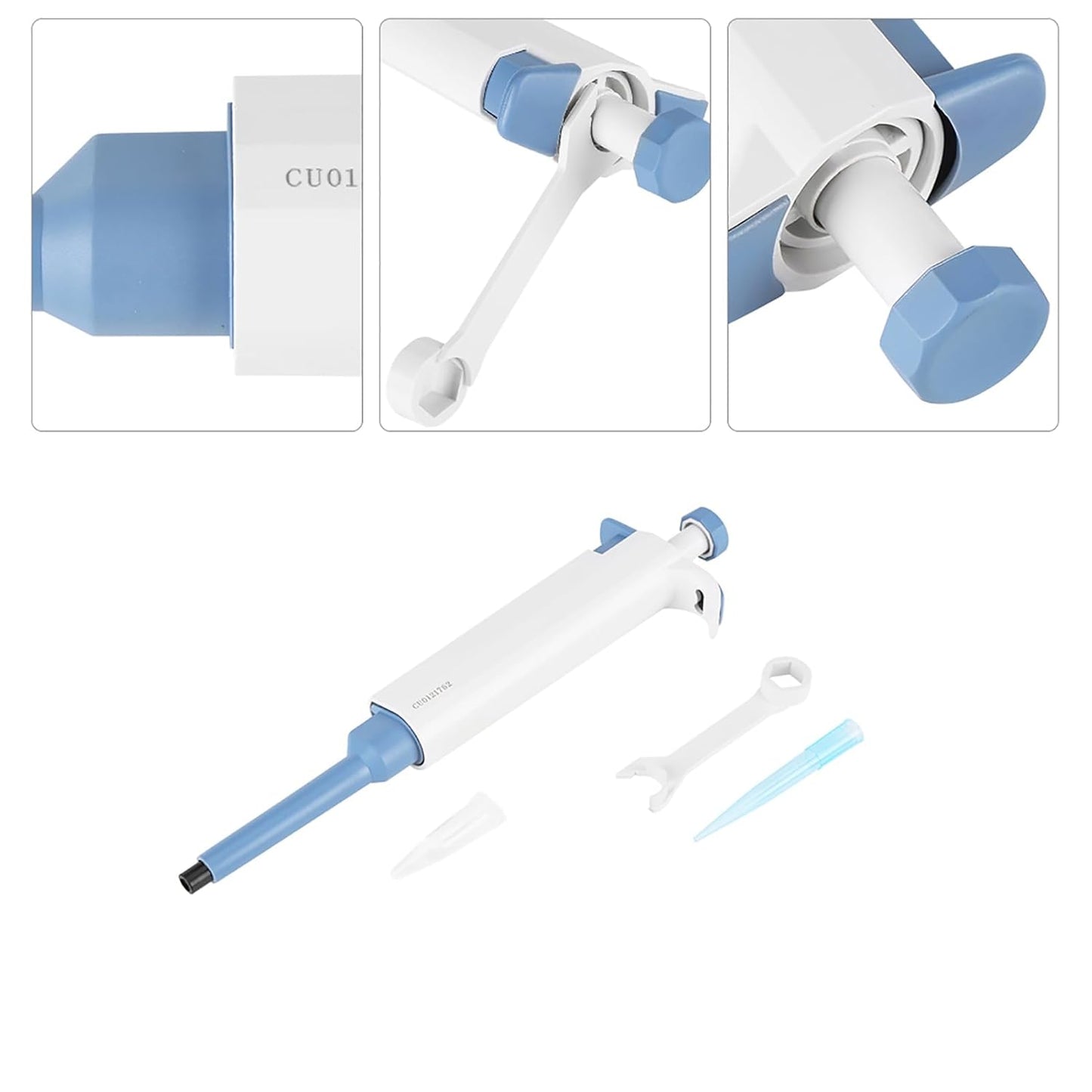 Set de 3 Pipetas de Volumen Variable – Greetmed (0.5-10 µl / 10-100 µl / 100-1000 µl)