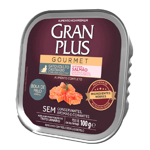 Gran Plus Adulto Castrado Bola de Pelo - Salmón (100 gr)