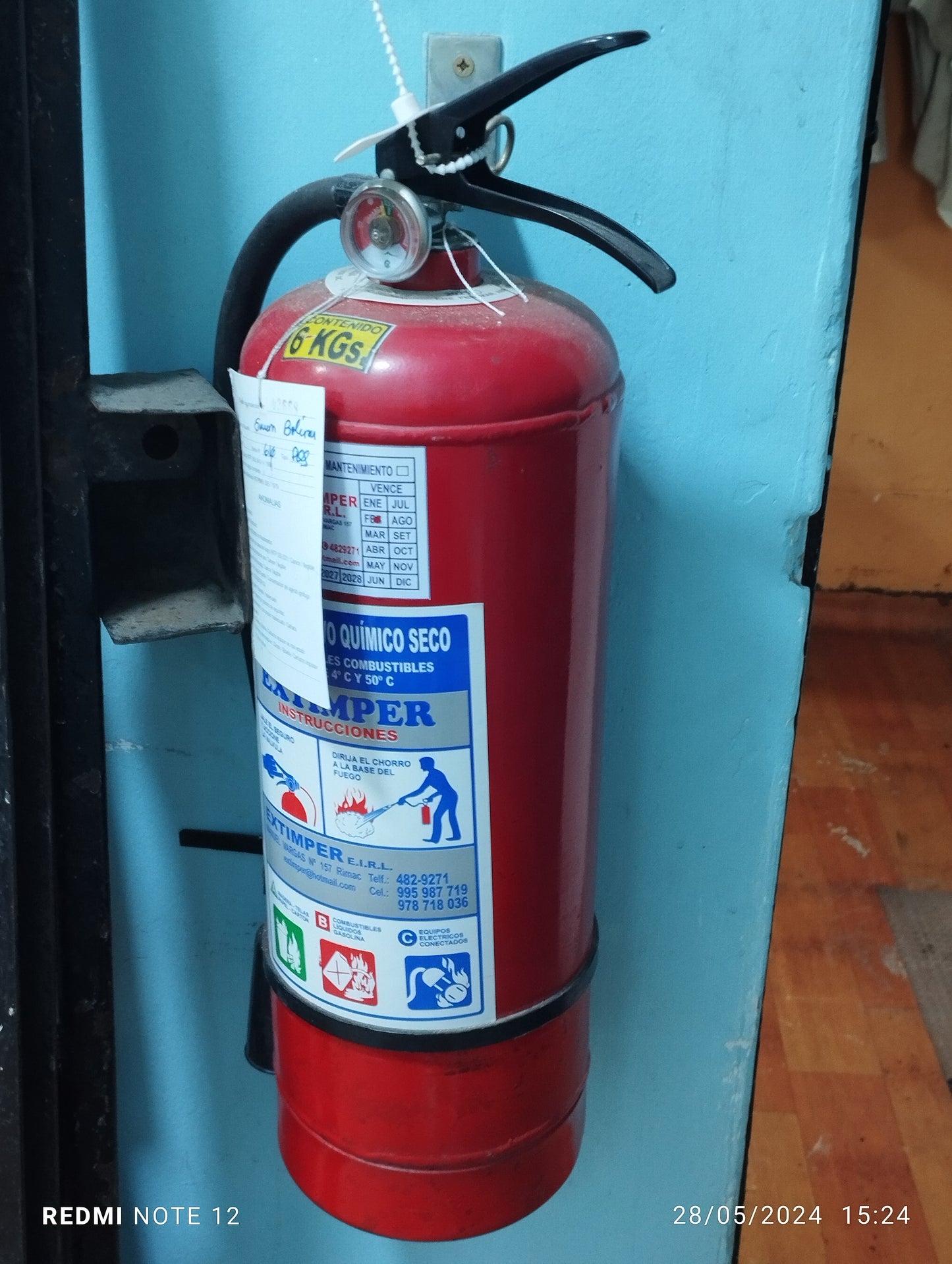 Extintor PQS ABC 75% – 6 kg | Fire Man Safety