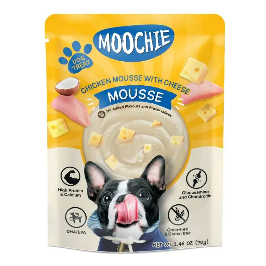 MOOCHIE DOG MOUSSE POUCH CHICKEN WITH CHEESE
