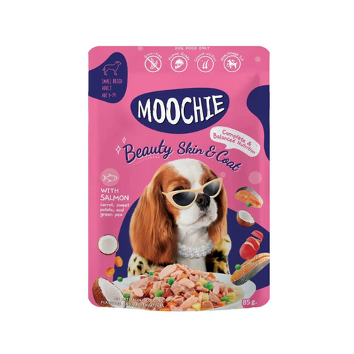 Moochie Dog con pescado del océano Fussy & Beauty 85 g