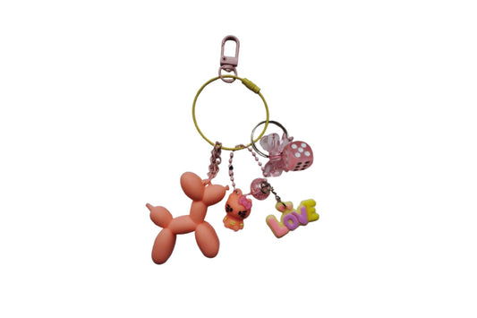 Bag Charm Rosa – Perriglobo "Love"