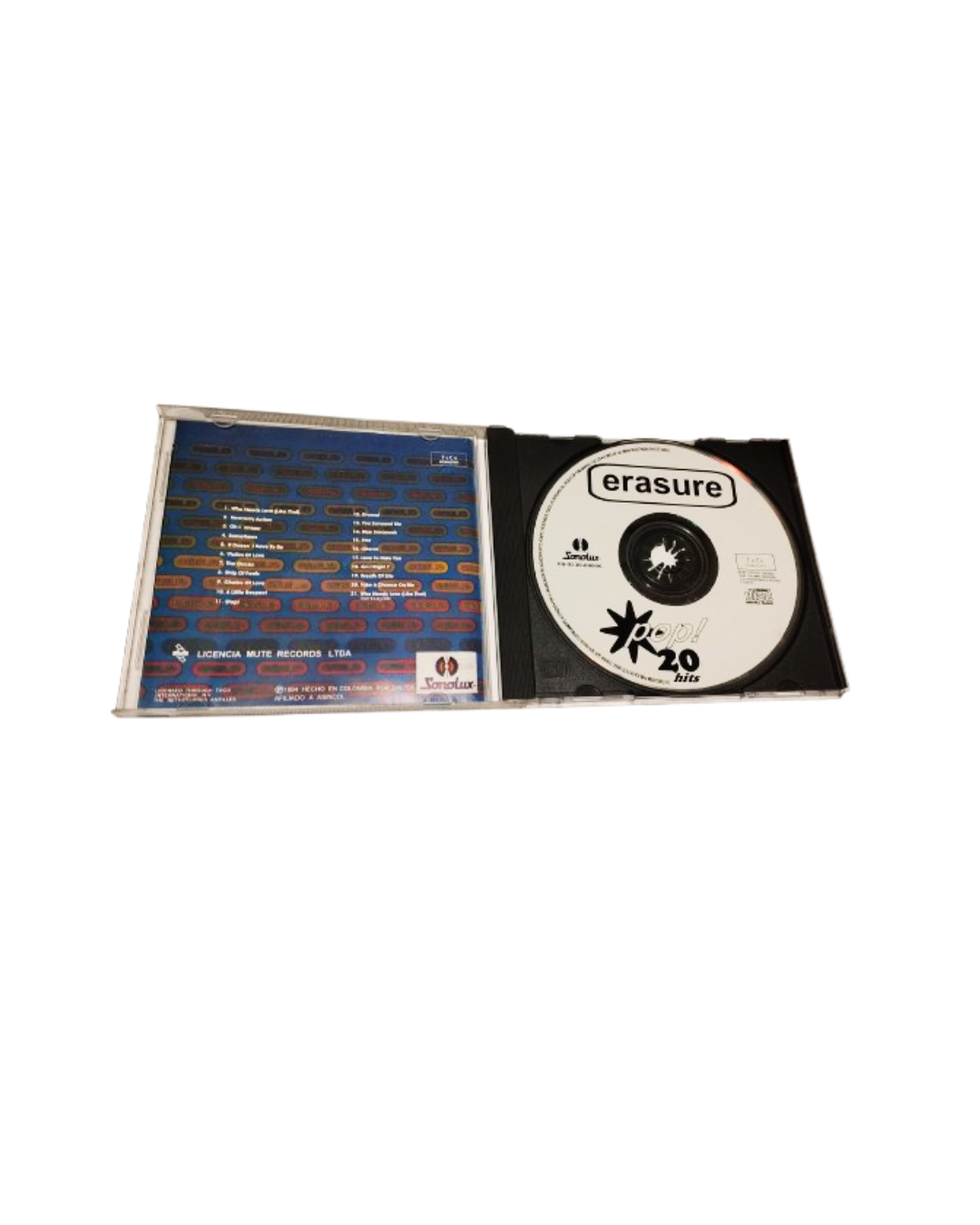 Erasure – Pop! 20 Hits (Colombia, Sonolux, 1994)