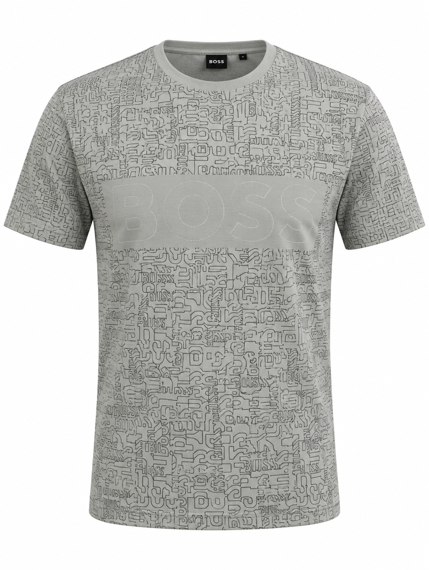 Polo BOSS Hombre XXL con Estampado Tipográfico
