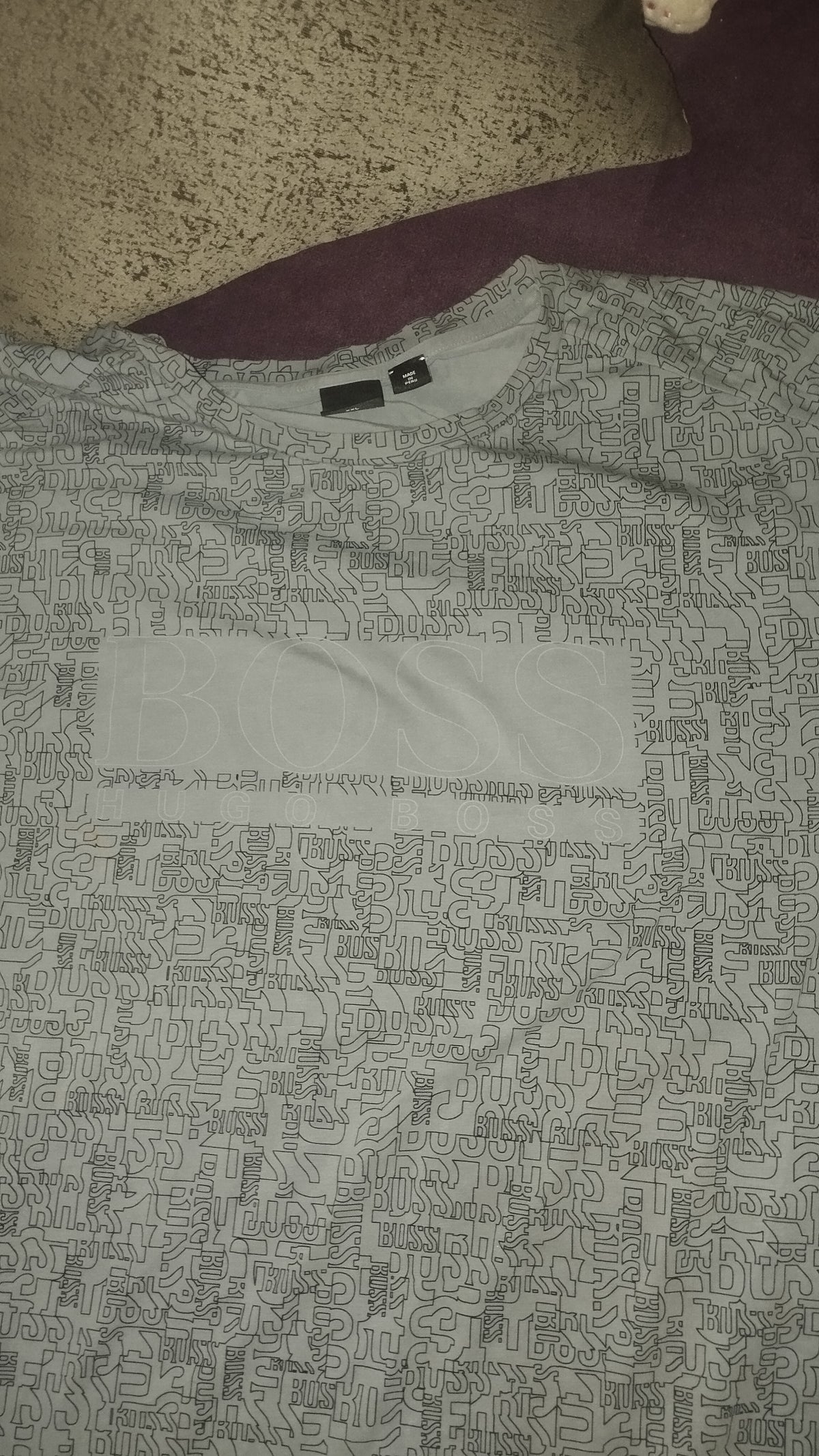 Polo BOSS Hombre XXL con Estampado Tipográfico
