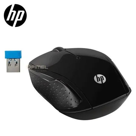 Mouse HP 200 Wireless Óptico 1000 DPI — Negro