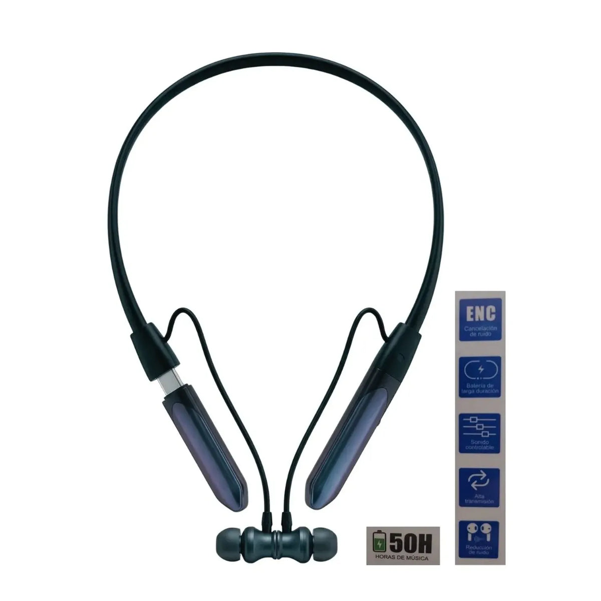 Audífonos Bluetooth 5.3 Super Diamond 5 — 50H + Traductor AI
